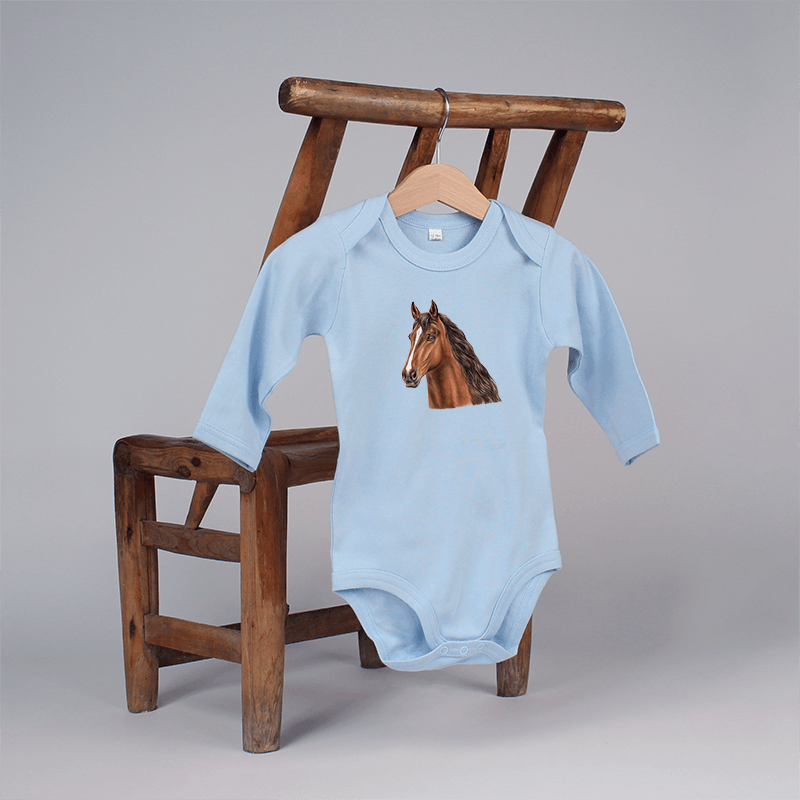 Baby Body langarm - Pferd