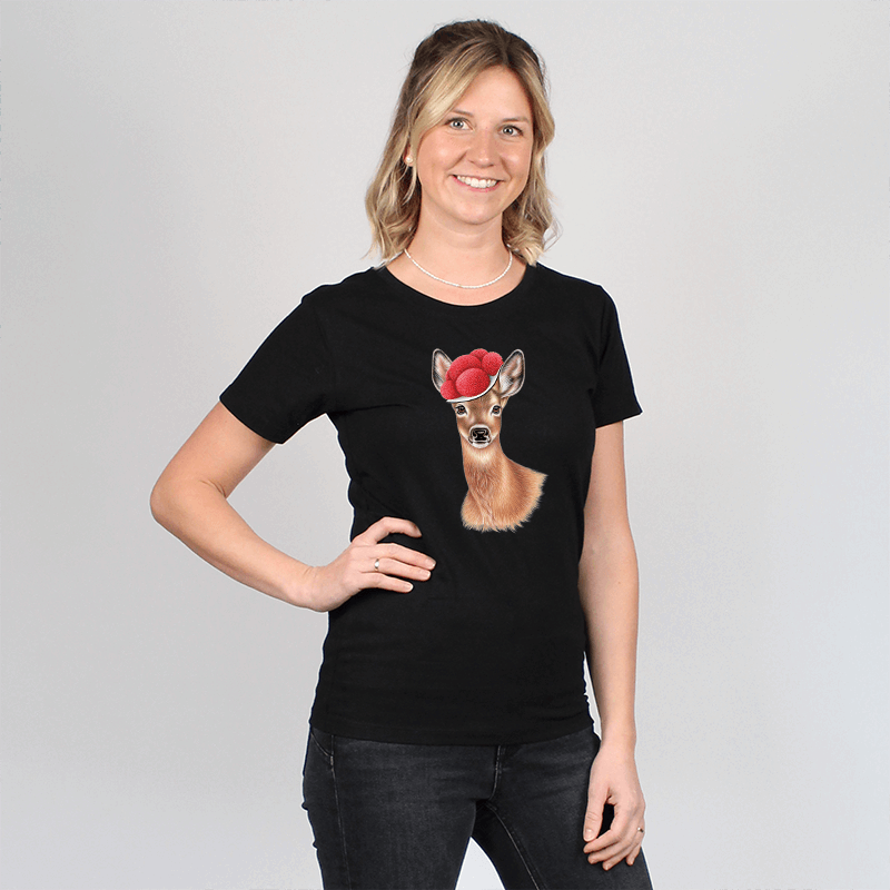 Damen T-Shirt - Bollenhut Reh