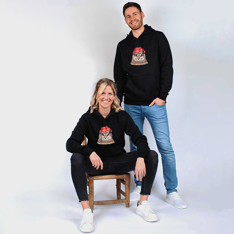 Unisex Hoodie - Bollenhut Eule
