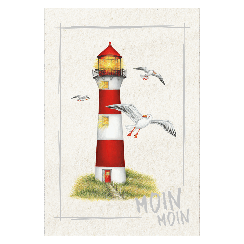 Magnet Leuchtturm Moin Moin