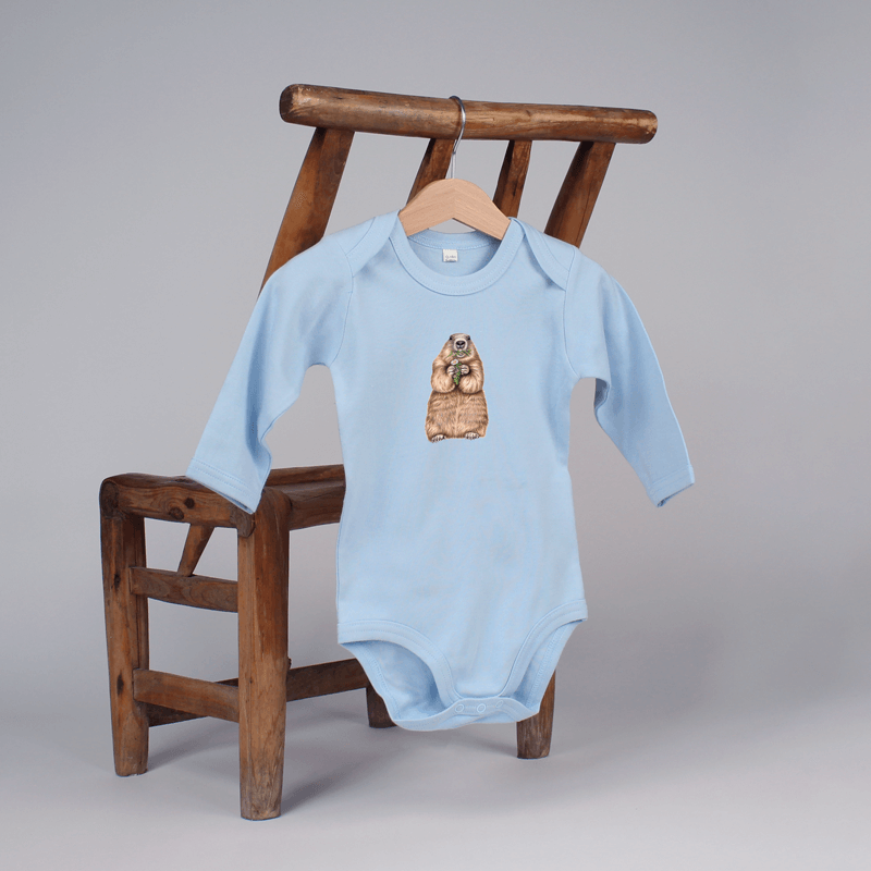 Baby Body langarm - Murmeltier