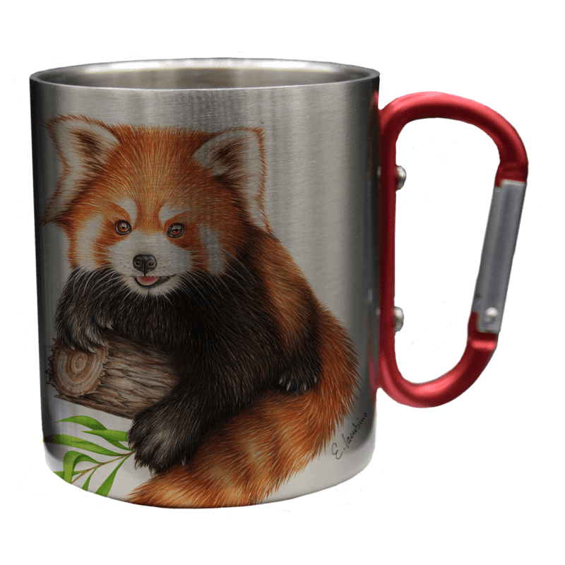 Edelstahltasse - Roter Panda
