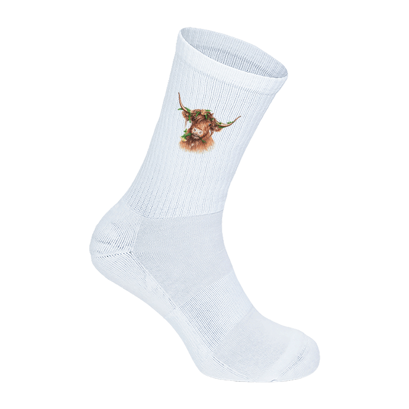 Tennissocken - Blumenhochlandrind