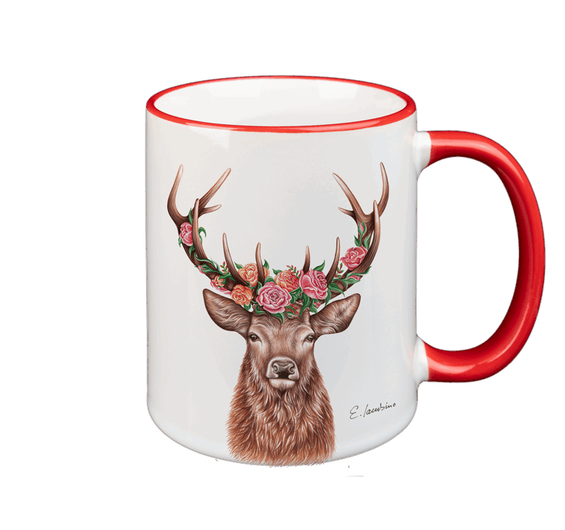 TASSE - Blumenhirsch