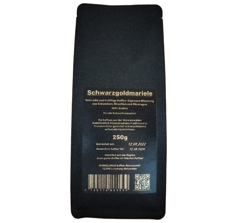 SCHWARZGOLDMARIELE KAFFEE / ESPRESSO 250g (Inhalt: 0,25 Kg (38,00?*/1 Kg))