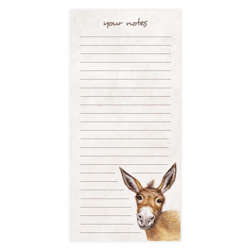 Notizblock - Esel