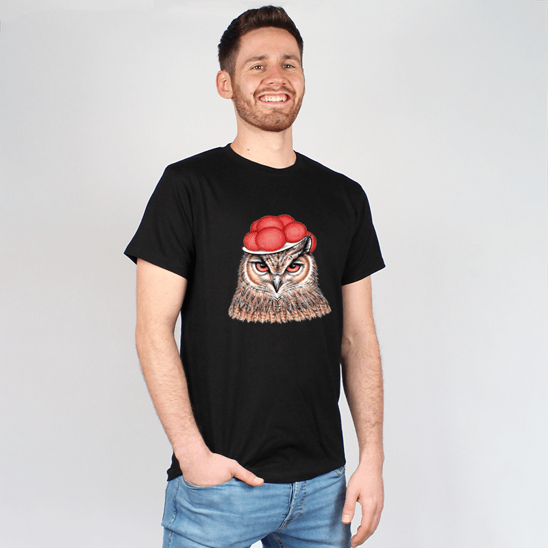 Herren T-Shirt - Bollenhut Eule
