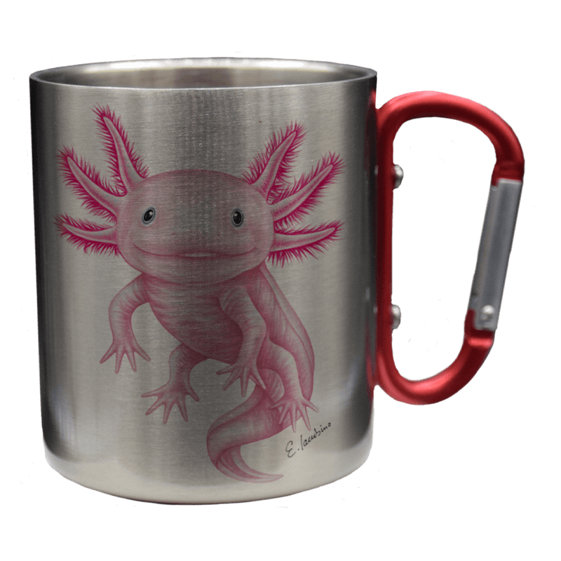 Edelstahltasse - Axolotl