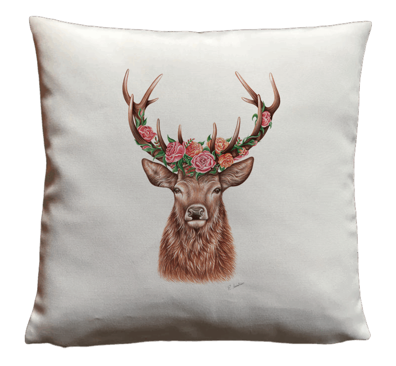 KISSEN - Blumenhirsch
