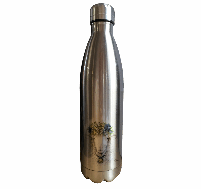 Thermoflasche - Blumenschaf