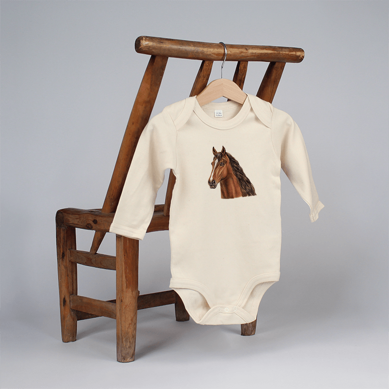 Baby Body langarm - Pferd