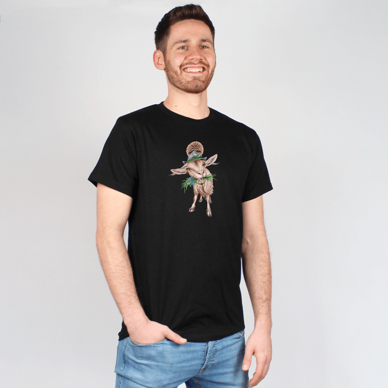 Herren T-Shirt - Alpen Ziege