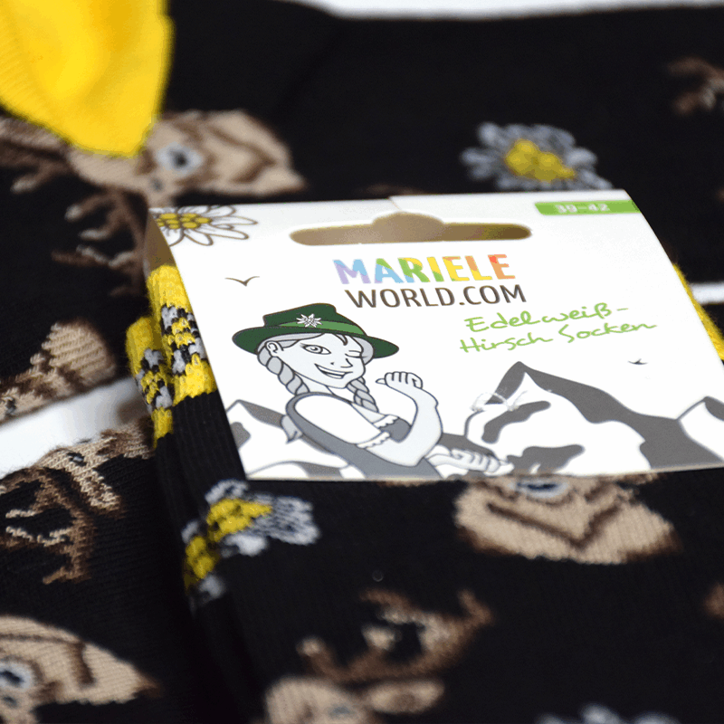 Socken Edelweiss Hirsch