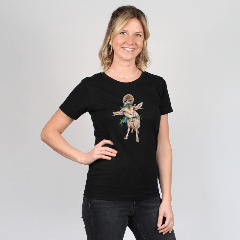 Damen T-Shirt - Alpen Ziege