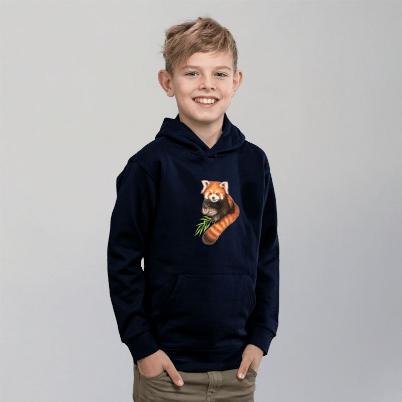 Kinder Hoodie - Roter Panda