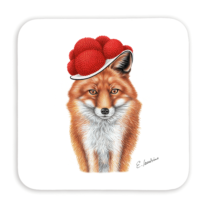 Untersetzer 9x9 - Bollenhut Fuchs