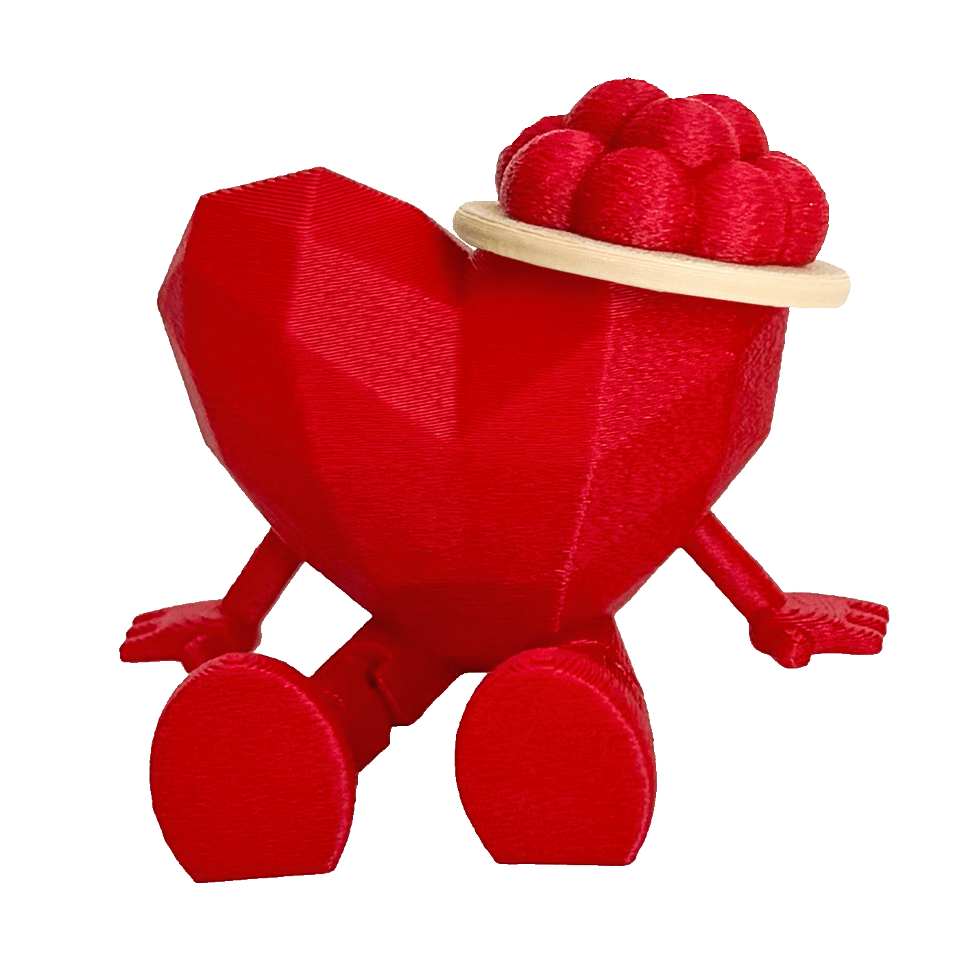 3D Kantensitzer - Bollenhut Herz