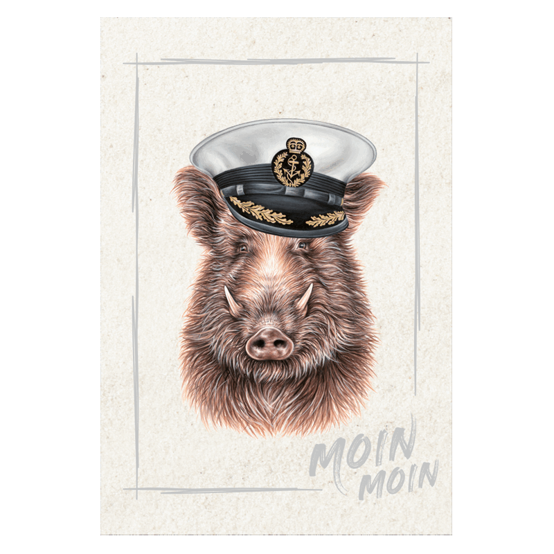 Magnet Kapitän Keiler Moin Moin