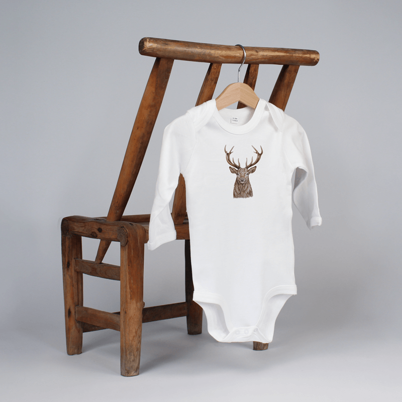 Baby Body langarm - Hirsch