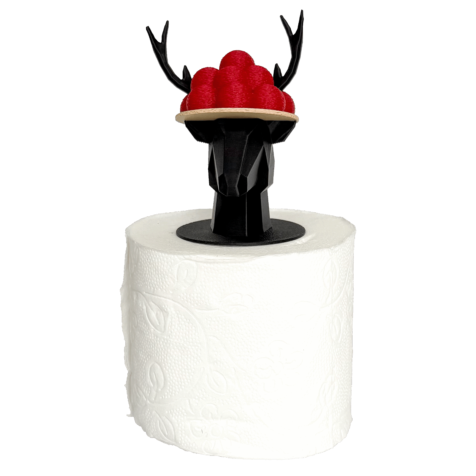 3D Toilettenpapierhalter - Bollenhut Hirsch